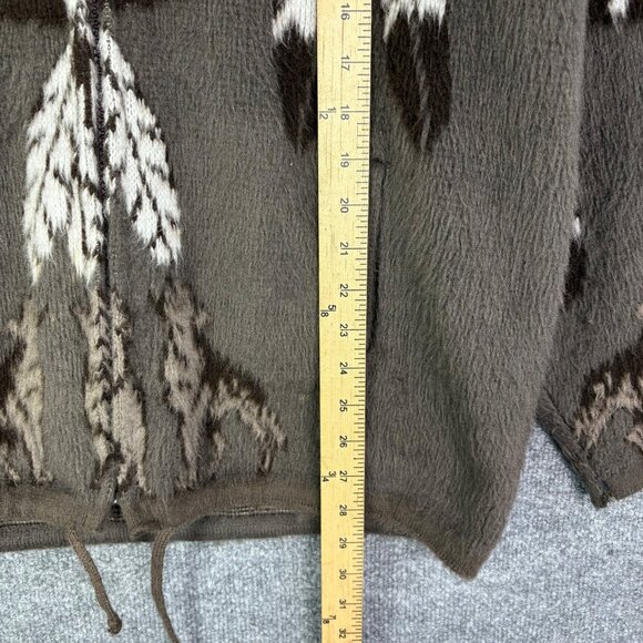 Tejidos Imalaya Full Zip Hooded Sweater Mens Sz Medium Wolf Dreamcatcher Print‎ - Picture 6 of 10